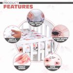 Tyke Bliss Pink Changing Pad Cover for Girls – Stretchy Floral Changing Pad Covers Made with 100% Combed Cotton Jersey Knit, Super Soft, Diaper Changing Pad Cover for Baby Change Table Pads - Image 9